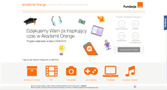 Desktop Screenshot of akademiaorange.pl